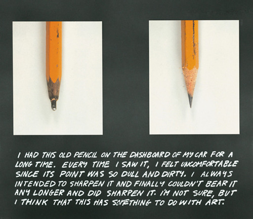 John Baldessari - The Pencil Story (1972)