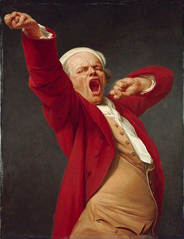 Joseph Ducreux - Self Portrait Yawning