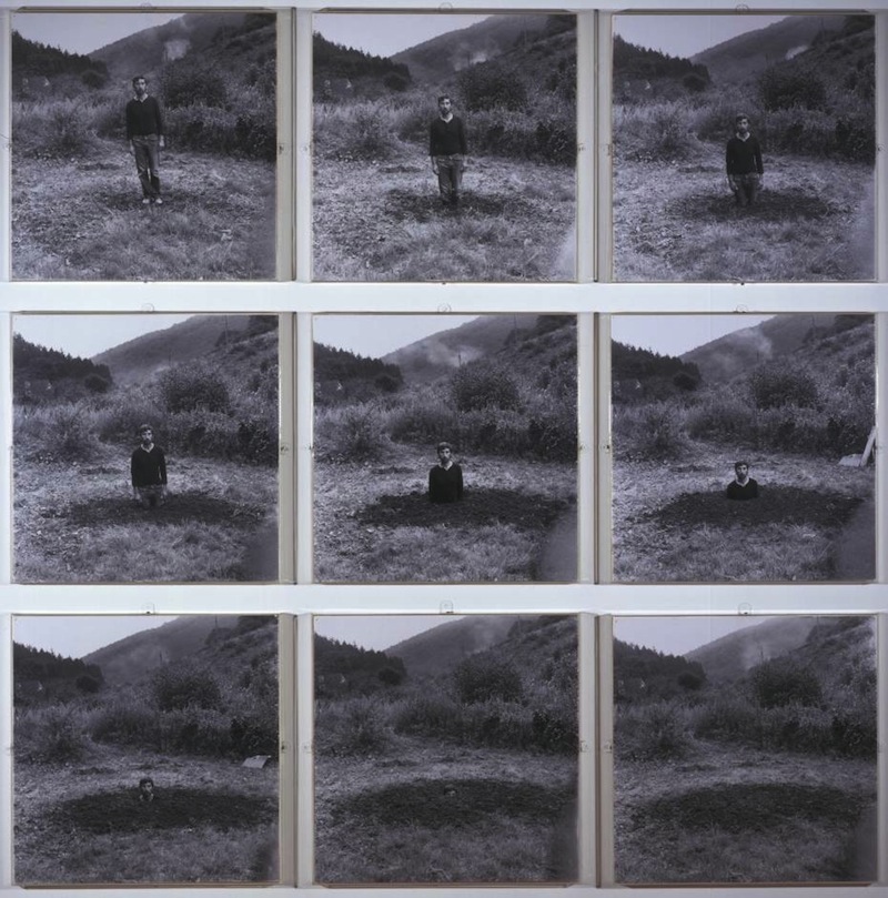 Self-Burial (Television Interference Project) 1969 by Keith Arnatt 1930-2008