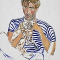 alice-neel_Hartley with a Cat, 1969