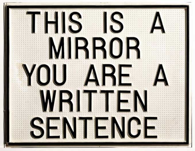 luis_camnitzer-This is a mirror.You are a written sentence-1966